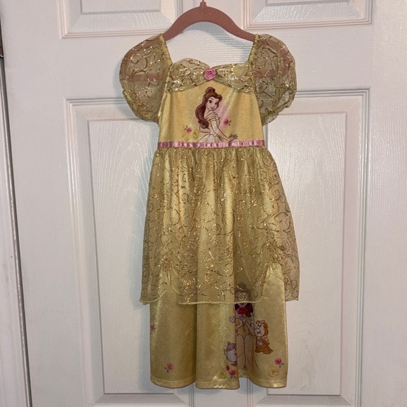 2T Disney Princess Costume NightGowns Collection Jasmine Belle Snow White, Ariel - Picture 6 of 7